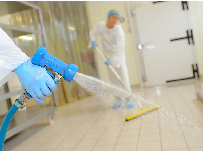 AYMANDO PERSONALDIENSTLEISTUNGEN - Reinigungspersonal bei der Arbeit in Hotelküche